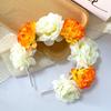Floral Headband For Women Girls Artificial Bohemian Flower Crown Fashion Hair Accessory For Wedding Festival Party
