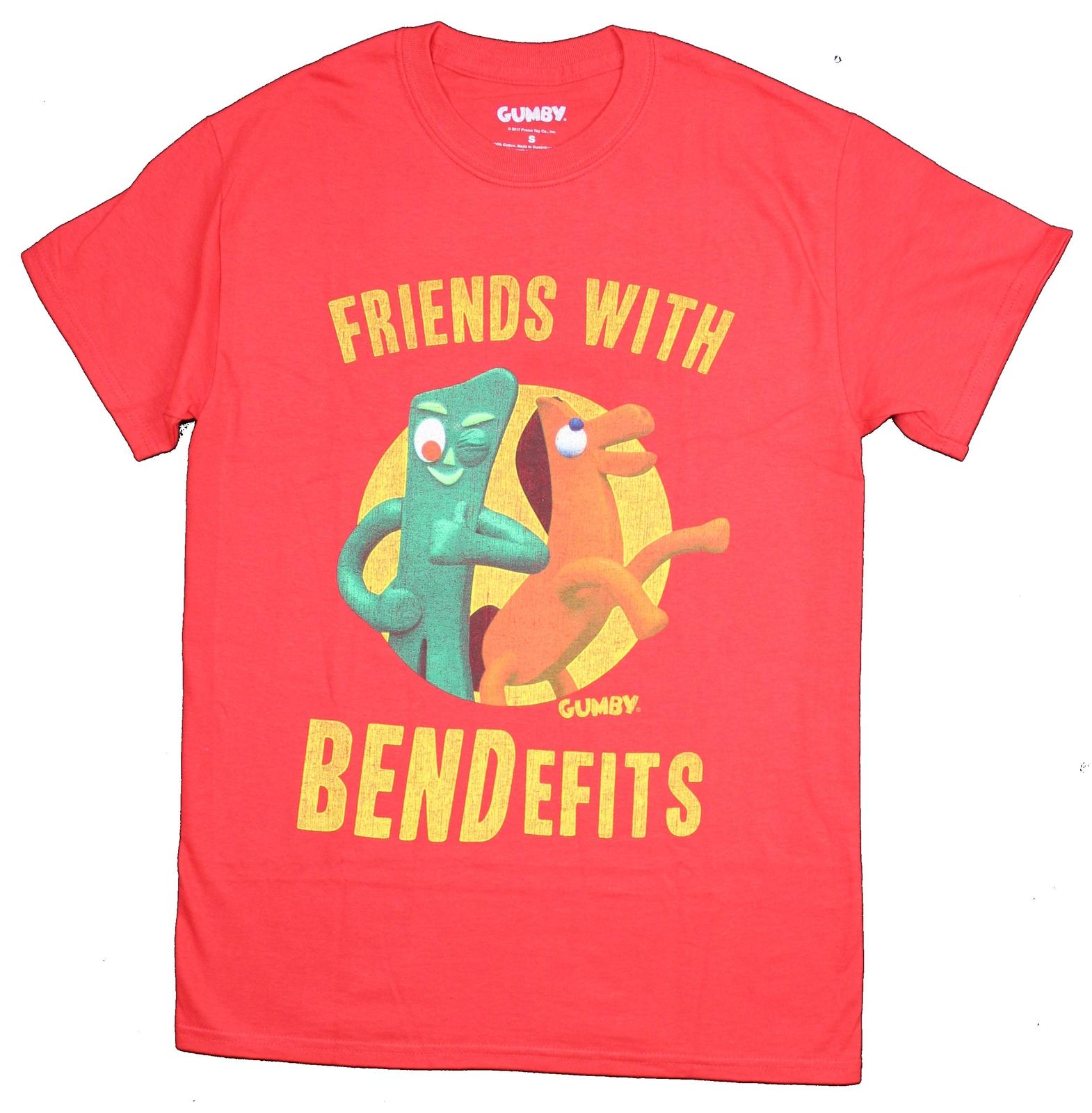 Gumby Mens T-Shirt - Friends With Benefits Pokey Gumby Pic M