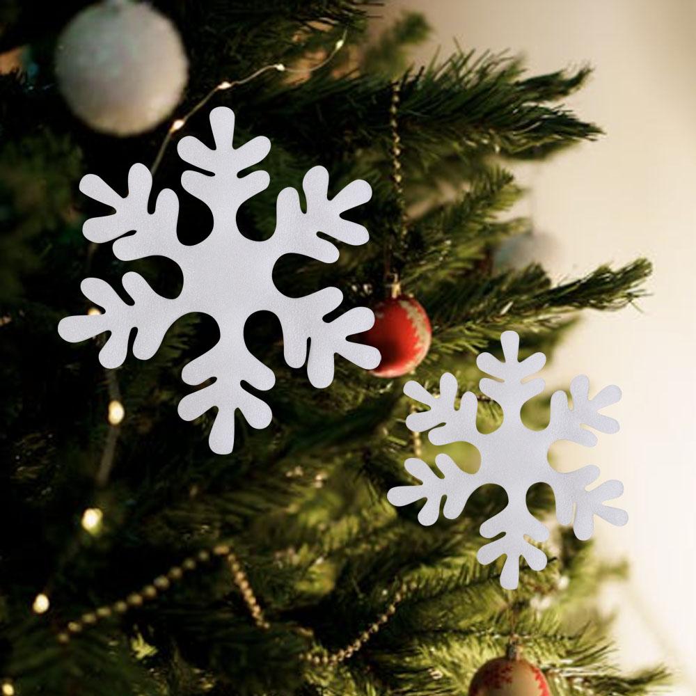 6Pcs Large Xmas Tree Pendants Fake Christmas Snowflakes Ornaments Creative Foam Snowflake Home