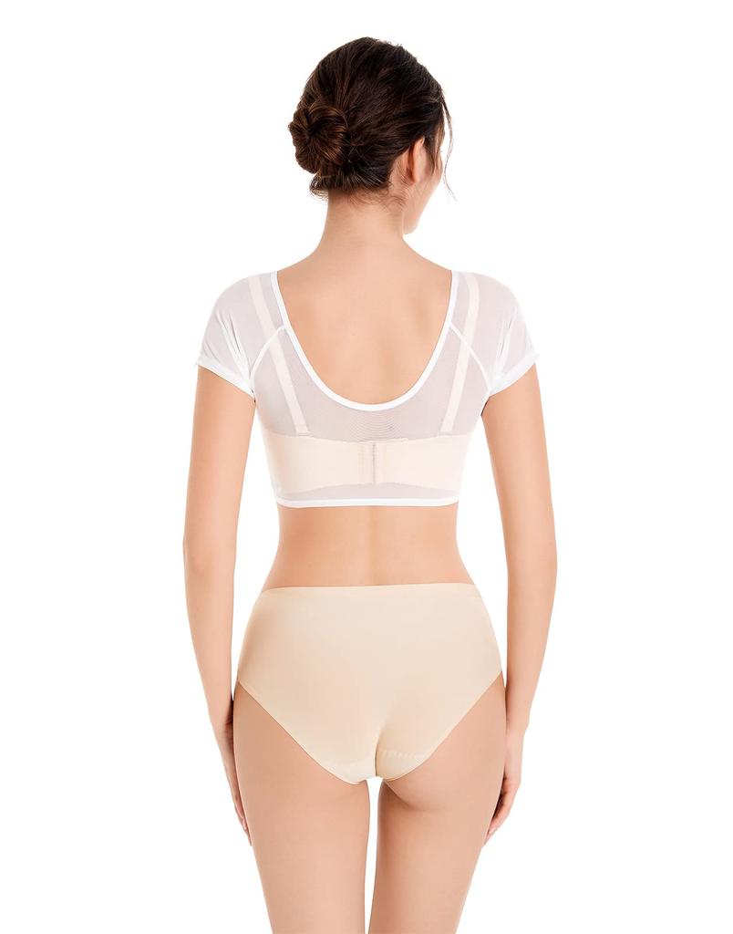 VAVIICLO Mesh Mesh Material Set of 3 and Skin Sweat-Absorbing Ultra-Fine Vest, See-Through (Small, Colors Black, White, Tone)