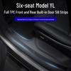 Applicable 6-Seater Tesla Model YL Door Sill Protector Strip - TPE Anti-Kick Welcome Pedal Interior Accessory