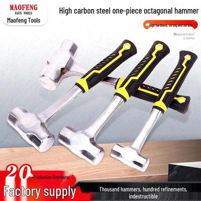 Octagonal Shockproof High Carbon Steel Hammer – Industrial & Household Use