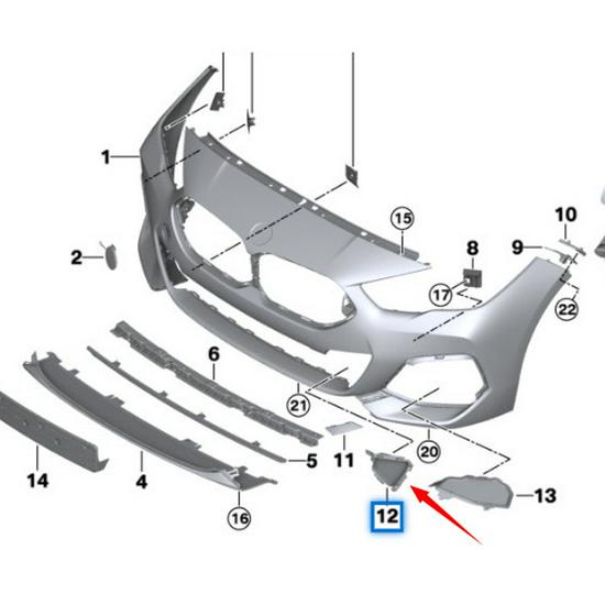 BMW 2 Series F44 Air Vent Covers (51118075495, 51118075496)