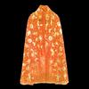 Pumpkin Cape Magician Costume Set for Adults & Kids - Witch, Wizard, or Performance Cloak for Halloween & Christmas