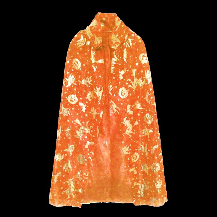 Pumpkin Cape Magician Costume Set for Adults & Kids - Witch, Wizard, or Performance Cloak for Halloween & Christmas