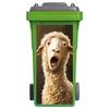 1 Pezzo Adesivo Cestino Gatto 3D Carino - Adesivo Impermeabile Autoadesivo per Pattumiera - Copertura Divertente Animale per Cassonetto Esterno Decorazione Giardino