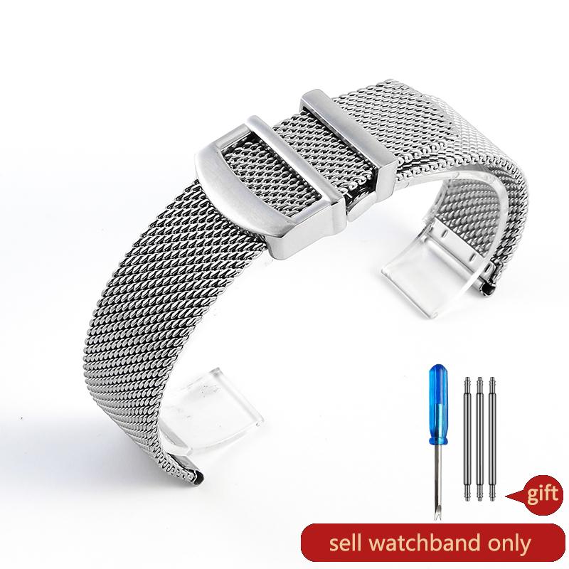 

Водонепроницаемый Потостойкий Не ржавеющий Ремешок для часов из твердой стали для серии IWC Portofino 356501 391033 Ремешок в стиле плетеной сетки 20 22 мм 22mm