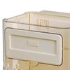 Hanging Kitchen Trash Can Transparent (without Lid) Cabinet Door Hanging Wastebasket for RV Camping Office Kitchen Bathroom