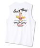 UNDEROFF Oversized Crew Neck Sleeveless Surfing Bear T-Shirt White