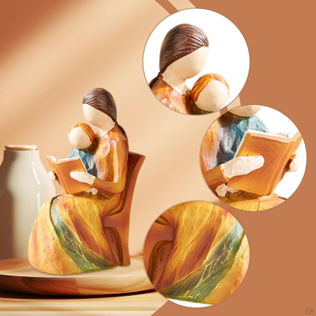 Angel Statue Figurine Art Crafts Collection Desktop Ornament Resin Sculpture for Office