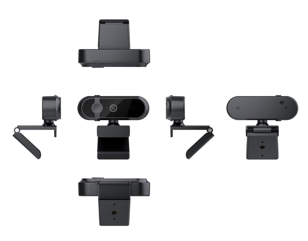 USB HD 1080P Computer Camera with Lens Cover & Microphone for Online Classes, Meetings, and Live Streaming