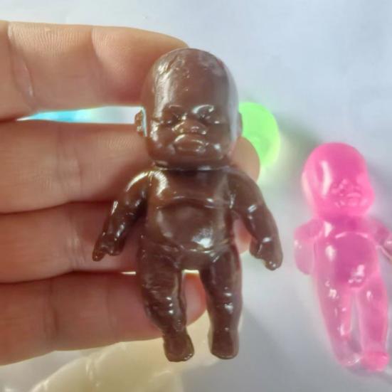 Przezroczysta zabawka dla niemowląt łagodząca stres, powoli podnosząca się, łagodząca lęk, mini zabawka do ściskania dla niemowląt, miękka, rozciągliwa, relaksująca, piłka antystresowa, zabawka Fidget