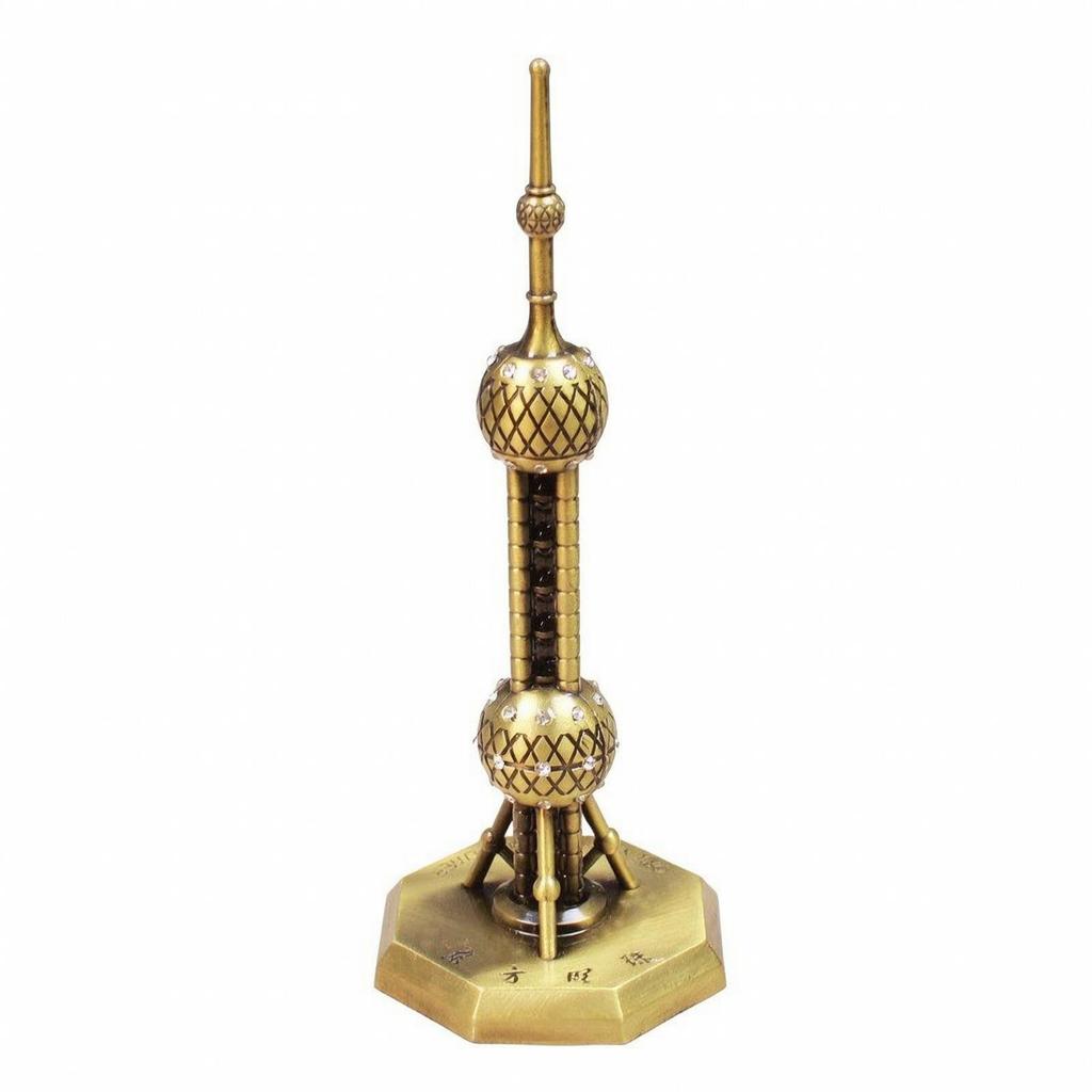 Oriental Pearl Spire Model Compact Shanghai Building Freestanding for Desk