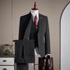 Men's Anti-Wrinkle Slim Fit Business Suit: High-End Formal Wear for Weddings and Engagements.