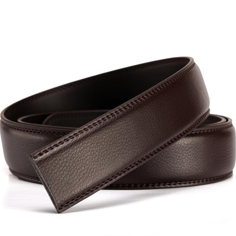 Men's Business Cowhide Belt, Men's Belt Strip, Automatic Buckle Head, Body, Genuine Leather Belt, Men's Belt