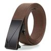 Men'S Toothless Automatic Buckle Woven Canvas Belt Belt Casual Nylon Tactical Pants Belt Military Training Outdoor Belt
