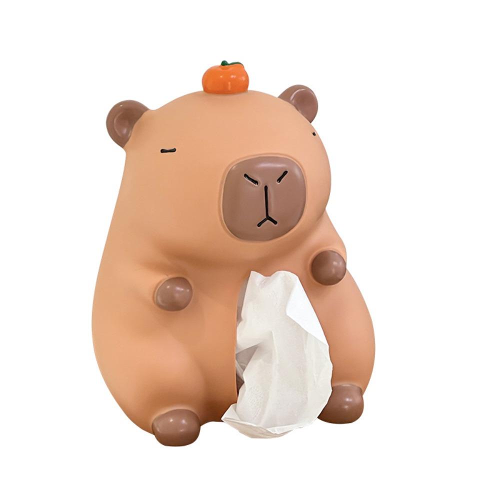 

Decorative Tissue Box Ornament Doll Toy Capybara Napkin Holder Capybara Tissue Box Home Decoration capybara