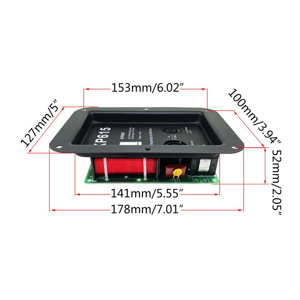 1 ΤΕΜ 450W 2 Δρόμων Ηχείο Διαχωριστής Συχνότητας Tweeter Μπάσο Φίλτρο Crossover Ενισχυτής Ηχείου Οικιακός Ήχος Θέατρο
