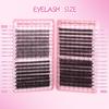 640 Pcs 30D+40D+50D Clusters Lashes Extension Kit, Length 9-16Mm Natural Eyelashes Cat Eye Diy At Home