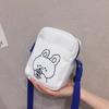 2024 Korean Style Women's Color Block Canvas Crossbody Bag - Versatile Student Shoulder Bag
