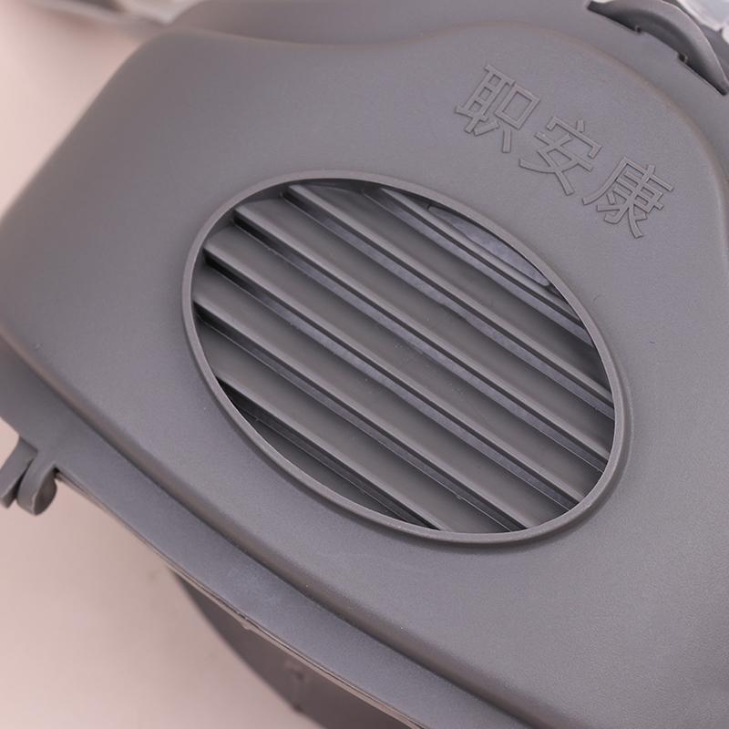 Halbgesichtsstaubmaske Atemschutzgerät Staubdicht Arbeitssicherheit Gummimaske Baumwollfilter Für Heimwerker Hausputz Zimmermann Bauarbeiter Polieren