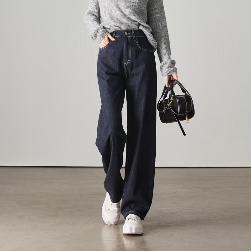 SOFSIL Women s High-Waist Wide-Leg Denim Jeans 27