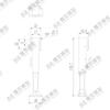 1:14th Scale RC Truck 2pcs Metal Simulation Support Leg for SCANIA Tamiya 770S R620 for VOLVO ACTROS AROCS Model Car DIY Parts