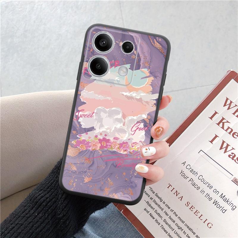 

Мягкий черный силиконовый чехол для телефона с рельефным цветочным узором для Samsung Galaxy A55 A54 A34 S24 Xiaomi Redmi Note 13 Pro, противоударный защитный чехол для камеры Samsung Galaxy S23