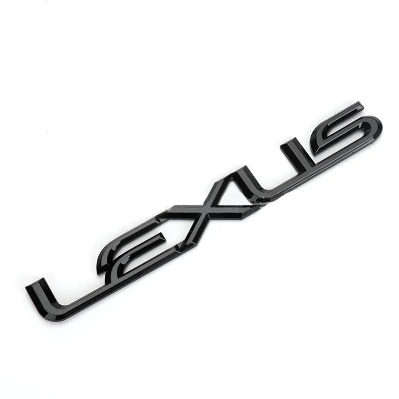 ABS Plastic Letter Decal Car Rear Trunk Emblem Badge Sticker Side Body Decor Black Silver Replacement Accessories
