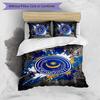 Portsmouth FC Printed 3PCS Bedding Set Breathable Duvet Cover with Pillowcases Decorative Bed Linen for Bedroom Home