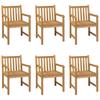 7 Piece Garden Dining Set 180 X 90 Cm Solid Teak Wood