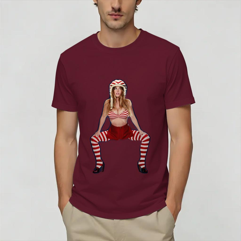 Sydney Sweeneys Cotton Tshirt For Unisex Summer Vintage Tshirts Crewneck Harajuku Tee Shirt Oversized Hot Sale Tops