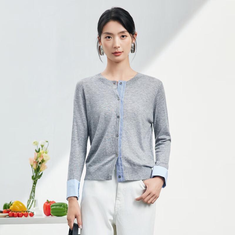 JOY SPEAKER Women's Short Wool Knit Cardigan