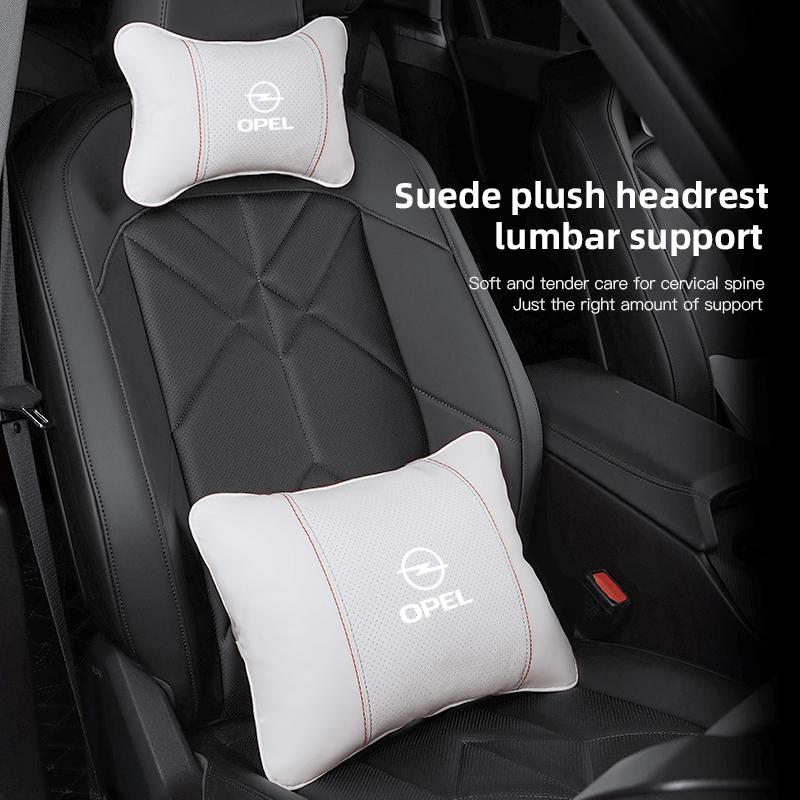 Cuscino per Poggiatesta del Sedile dell'Auto, Cuscino per il Collo, Cuscino Lombare per Opel Corsa D Astra Insignia Mokka Adam Combo OPC Vectra Accessori per Interni Auto
