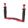Dual Handle Tray Stabilizer Rig Diving Underwater Camera Housing Case Tray Mount