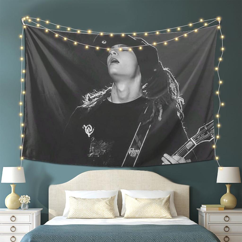 Tokio Hotel Tom Kaulitz Gruppo Musicale Arazzo da Parete Decorazione Estetica per la Casa Arazzi per Soggiorno Camera da Letto