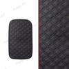 Quilted Embroidery PU Leather Car Armrest Box Cover Pad Center Console Protector