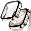 Tempered Glass+Cover For Apple Watch 11 10 9 8 7 46mm 42mm PC Bumper Screen Protector Case iWatch Series 7 6 5 4 SE3 44 40 45mm