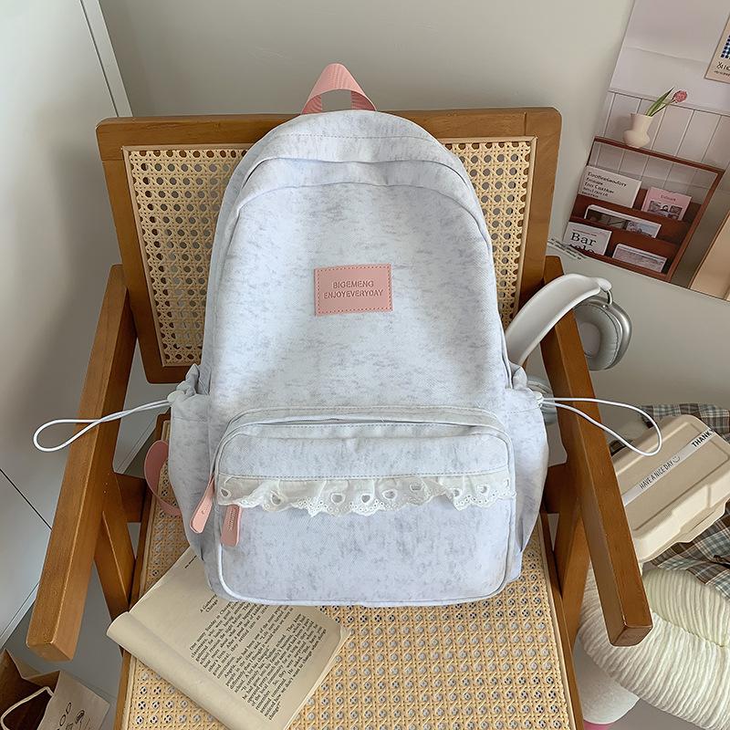 Schoolbag spring new Korean style INS forest style fairy gentle elementary school backpack high appearance sweet travel backpack