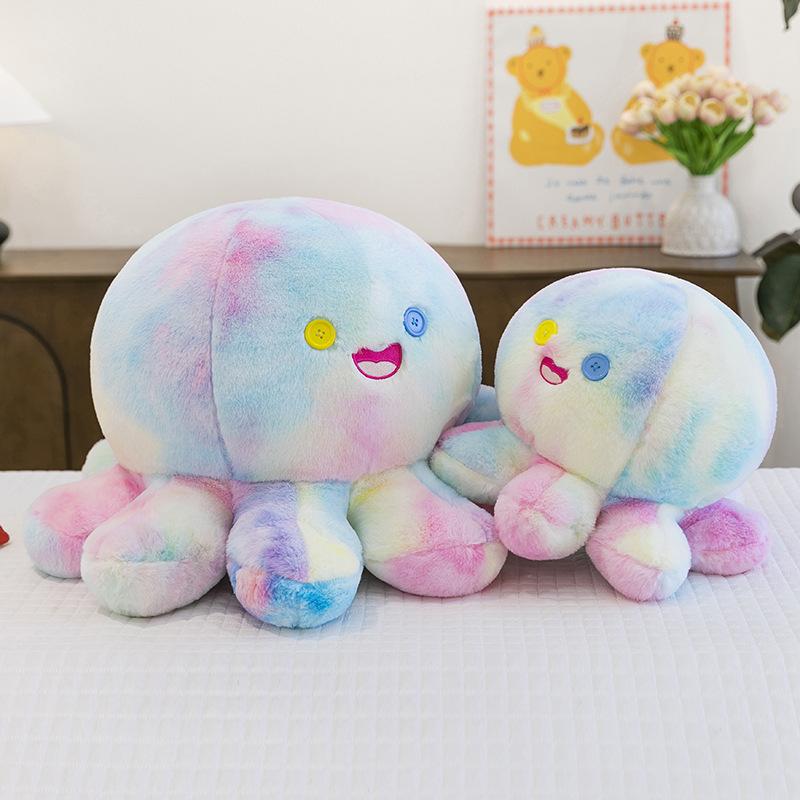 Creative Cute Funny Octopus Hug Doll Doll Turn Face Change Plush Toy Doll Girl Tutu Hug Pillow