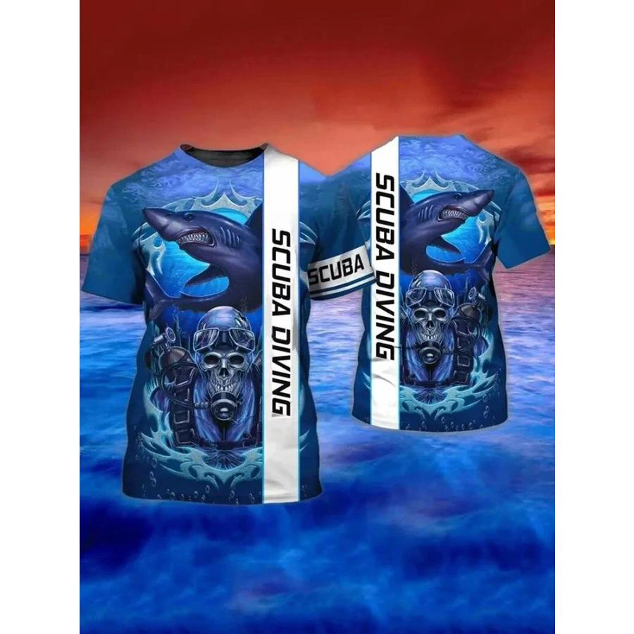 Summer Hunting Fishing 3D Print T-Shirts Men Women Casual Short Sleeve T Shirt Harajuku Y2K Top Streetwear Tees Men's Clothing
