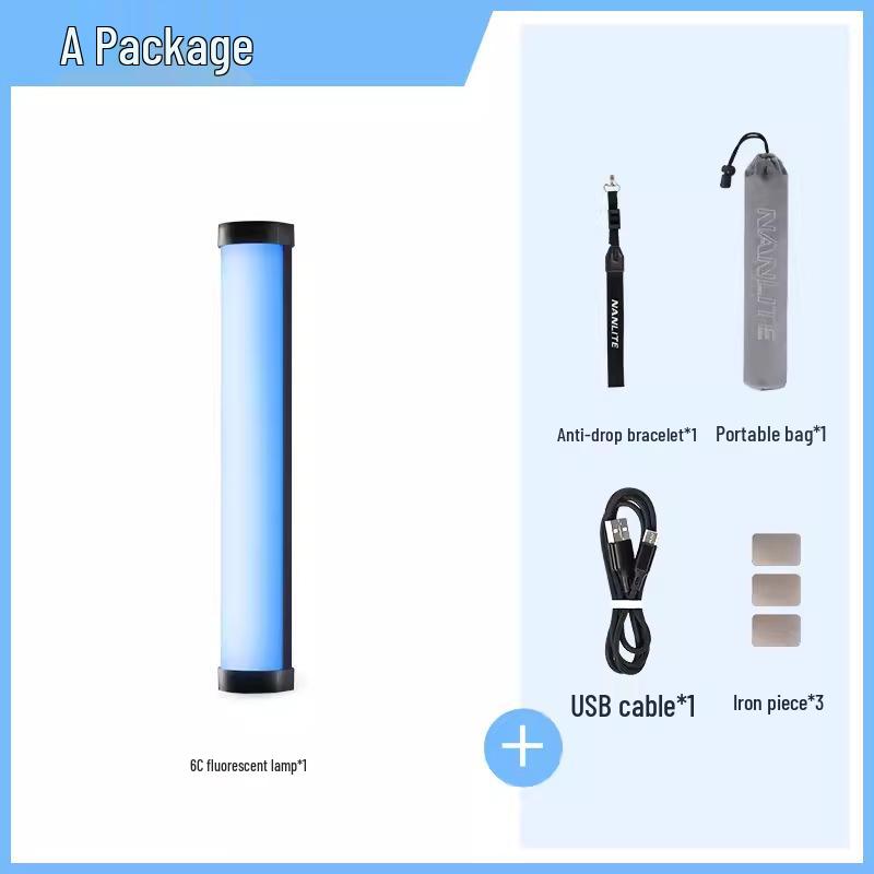 

Nanlite Magic 6C RGB Soft Light Tube - Portable LED Handheld Video Light Stick.