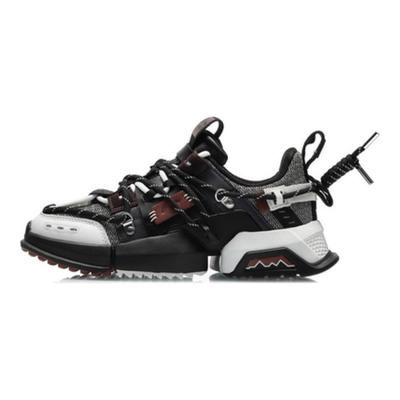 Li Ning Flor de Cerejeira Resistente à Abrasão Respirável Resistente à Abrasão Respirável Cano Baixo Casual Unissex AGLQ183-2