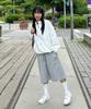 AGOD Carpenter Out Pocket Wide Sweat Shorts [Heather Grey]