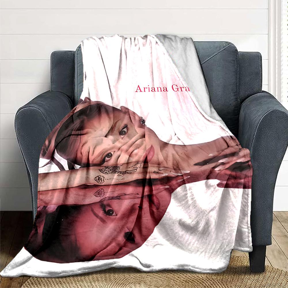 Ariana Grande'S Mirror Effect Blanket Soft Throw Blanket For Home Bedroom Bed Sofa Travel Office Solid Christmas Blanket