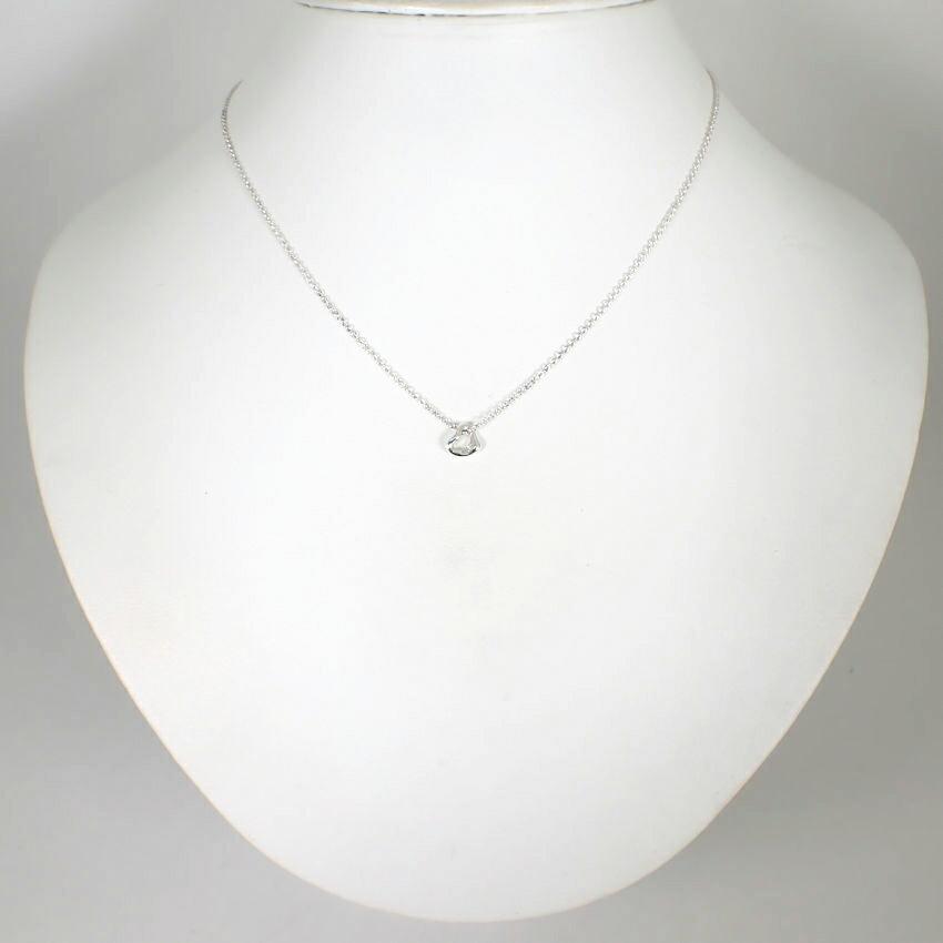 [Pre-owned] TIFFANY 925 Open Heart Pendant/Necklace/j70-7