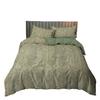 Simple Retro Printing Three-Piece Yama Dark Beast Kit Quilt Cover Bedding