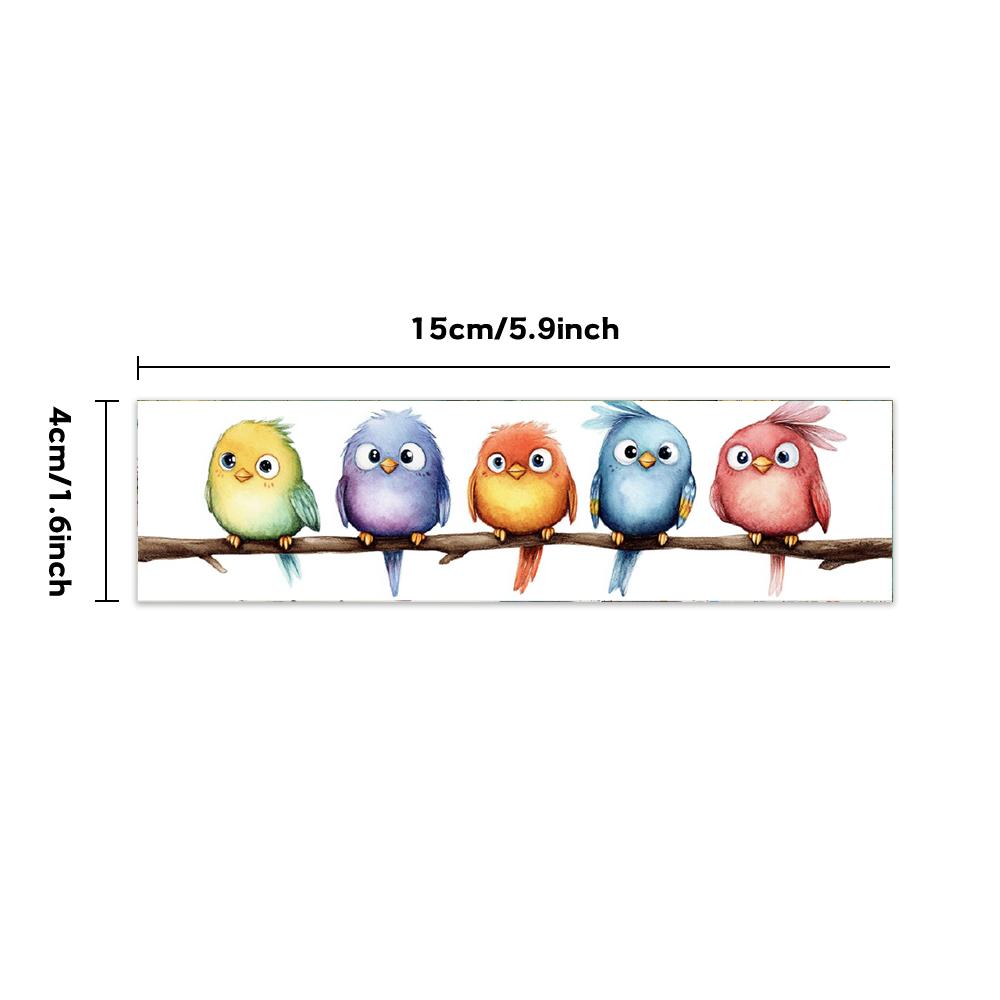 32 Stück, Aquarell Vogel Lesezeichen, Schulanfangssaison, Weihnachten, Halloween, Geeignet für Lehrer, Leser und Geburtstagsgeschenke