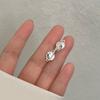 S925 Silver Stud Earrings Women's Ear Hole Earrings Niche Design Earbone Studs High-end Earrings