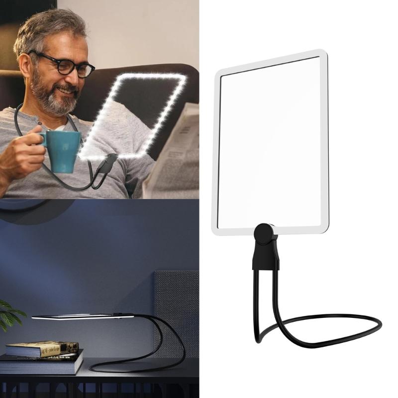 Loupes 1,8X pour les personnes âgées Loupe pleine page avec lumière LED pour l'inspection des coutures
